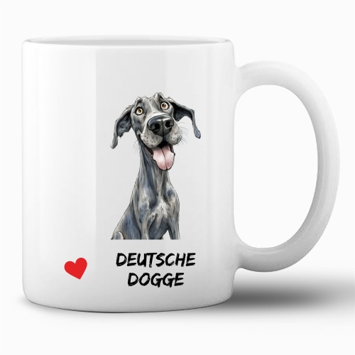 Tasse »Deutsche Dogge Herzmotiv«