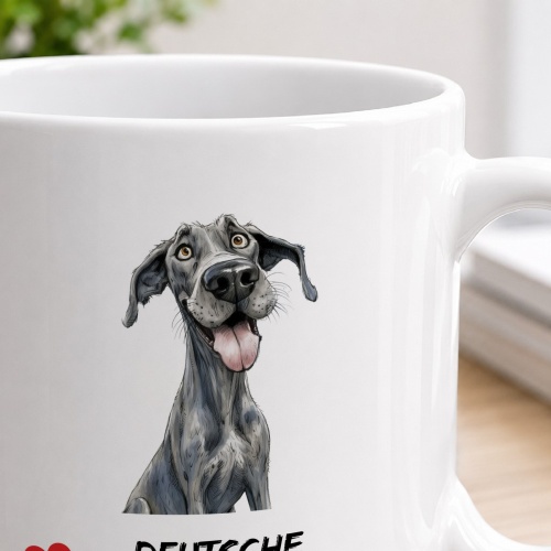 Tasse »Deutsche Dogge Herzmotiv«