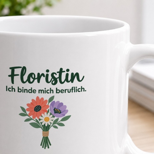Personalisierte Tasse »Floristin«
