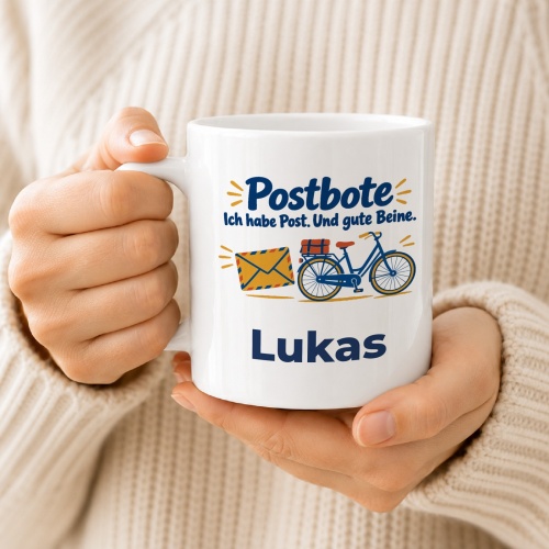Personalisierte Tasse »Postbote«