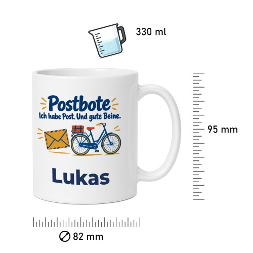 Personalisierte Tasse »Postbote«