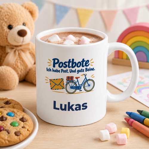 Personalisierte Tasse »Postbote«