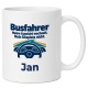 Personalisierte Tasse »Busfahrer«