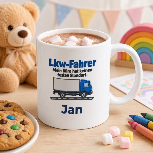 Personalisierte Tasse »Lkw-Fahrer«