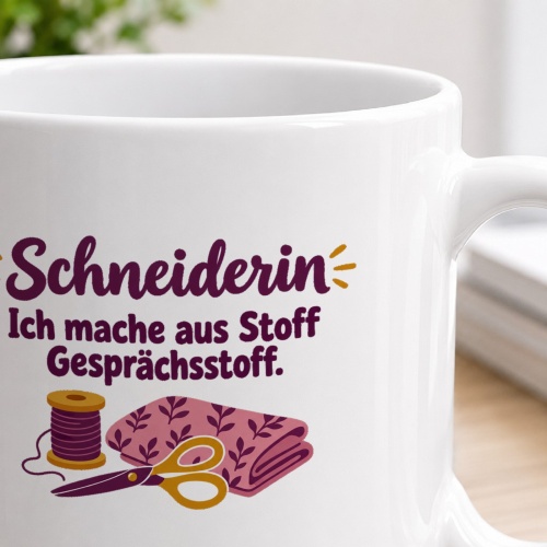 Personalisierte Tasse »Schneiderin«