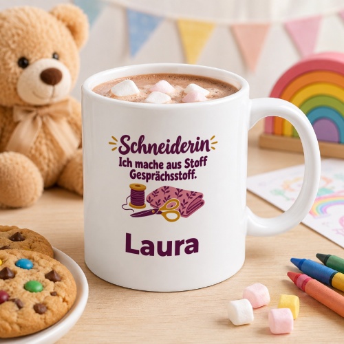 Personalisierte Tasse »Schneiderin«