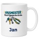 Personalisierte Tasse »Hausmeister«