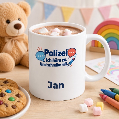 Personalisierte Tasse »Polizei«