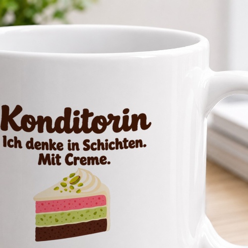 Personalisierte Tasse »Konditorin«
