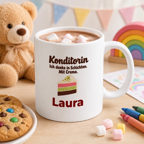 Personalisierte Tasse »Konditorin«