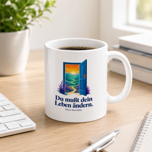 Tasse »Du mußt dein Leben ändern.«