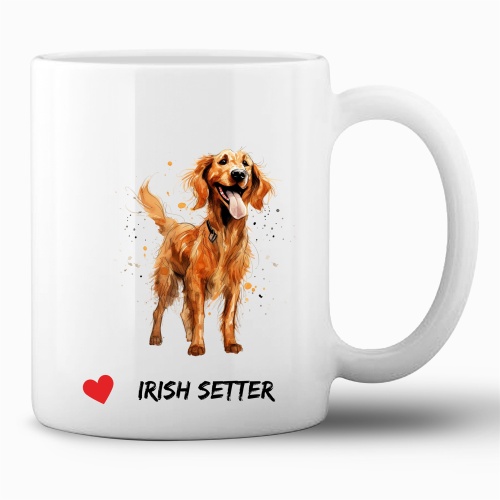 Tasse »Herz Irish Setter«