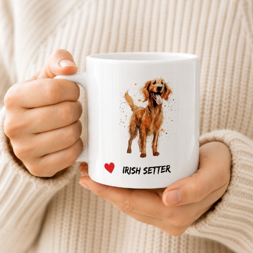 Tasse »Herz Irish Setter«