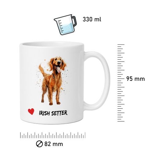 Tasse »Herz Irish Setter«