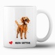 Tasse »Herz Irish Setter«
