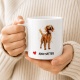 Tasse »Herz Irish Setter«