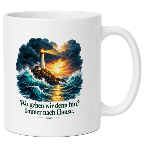 Tasse mit Spruch über Heimat