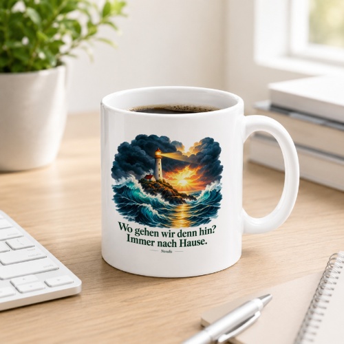 Tasse mit Spruch über Heimat