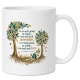 Tasse mit Spruch über Wissen