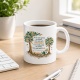 Tasse mit Spruch über Wissen