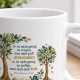Tasse mit Spruch über Wissen