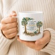 Tasse mit Spruch über Wissen
