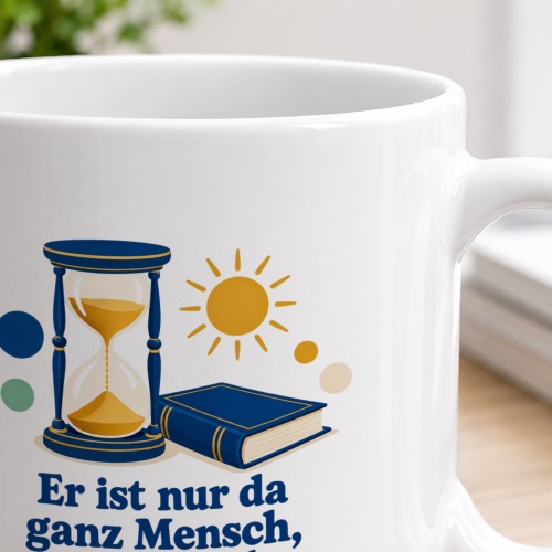 Tasse mit Spruch über Spielen