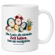 Tasse mit Spruch über Zeit