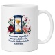 Tasse mit Spruch über Zeit