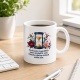 Tasse mit Spruch über Zeit