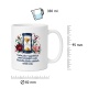 Tasse mit Spruch über Zeit