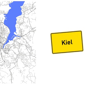 Tasse "Map Kiel"