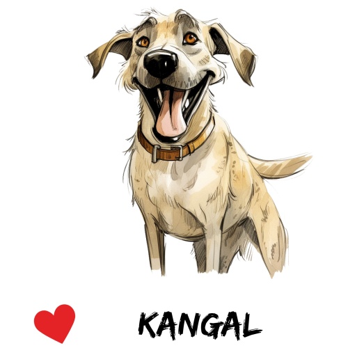 Tasse »Kangal – Herz & Hundemotiv«
