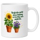Tasse mit Spruch über Vergleichen