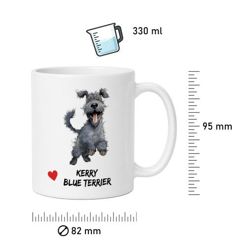 Tasse »Kerry Blue Terrier Herz«
