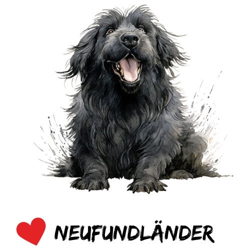 Tasse »Herz Neufundländer«