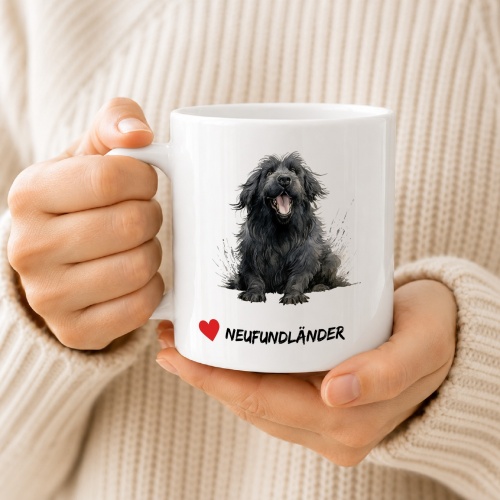 Tasse »Herz Neufundländer«