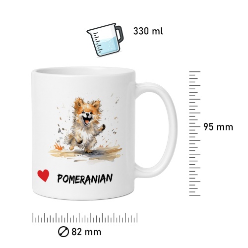 Tasse »Herz Pomeranian«