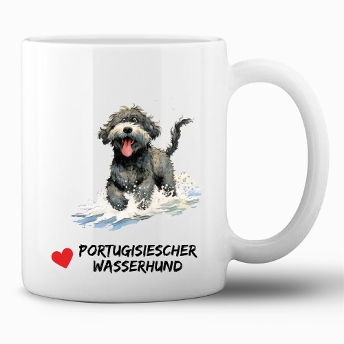 Tasse »Portugiesischer Wasserhund Herz«