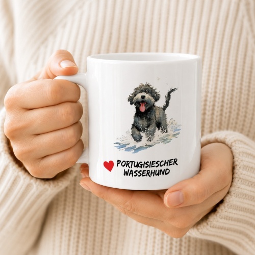 Tasse »Portugiesischer Wasserhund Herz«