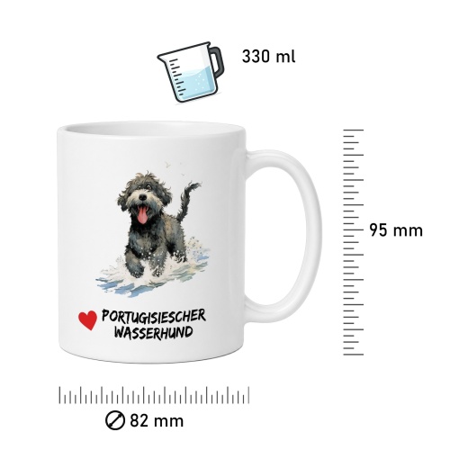 Tasse »Portugiesischer Wasserhund Herz«