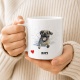 Tasse »Mops mit Herz-Motiv«