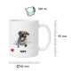 Tasse »Mops mit Herz-Motiv«