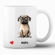 Tasse »Herz Mops«