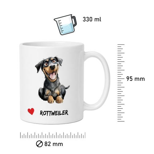 Tasse »Herz Rottweiler«