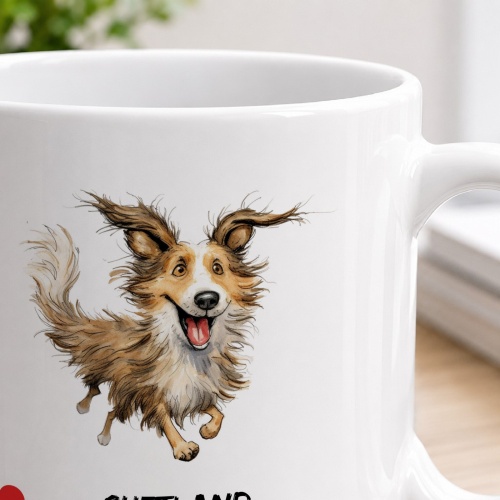 Tasse »Shetland Sheepdog Herzmotiv«