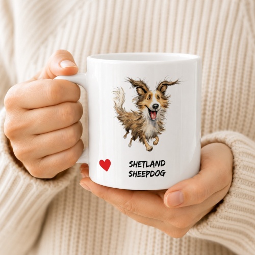 Tasse »Shetland Sheepdog Herzmotiv«