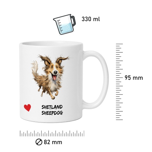 Tasse »Shetland Sheepdog Herzmotiv«