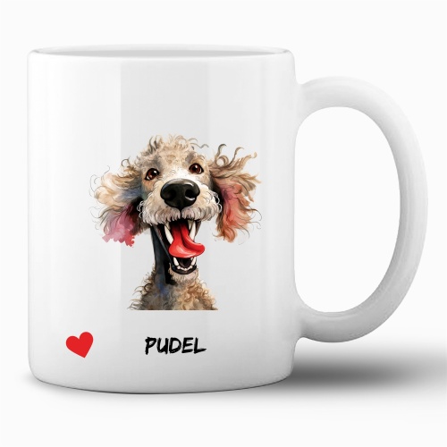 Tasse »Pudel Herzmotiv«
