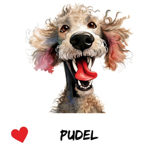 Tasse »Pudel Herzmotiv«
